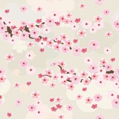 cherry blossoms background seamless N4