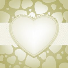 Elegant valentine with glowing hearts EPS 8 N2