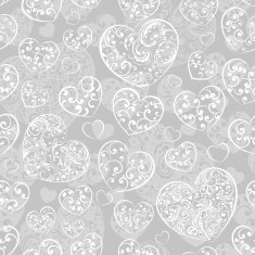 Seamless pattern of hearts N64