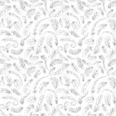 feather seamless black and white
