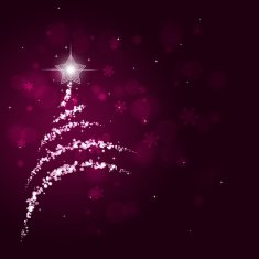 Abstract Bokeh Christmas Tree