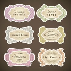 Vintage labels set N29