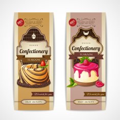 Sweets vintage banners vertical N2