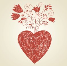 Heart and flowers N3