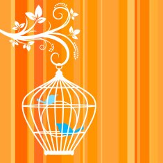 Birdcage Art for Valentine's Day N4