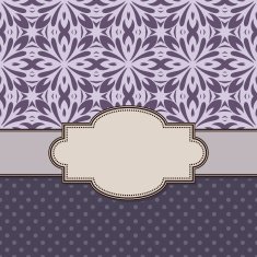 Vintage vector flower frame N138