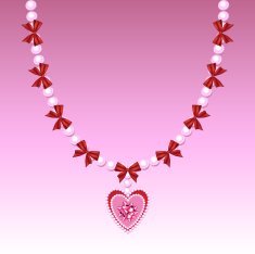 Pearl Heart Necklace