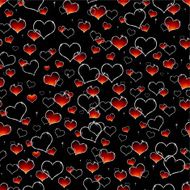 Seamless Valentine Hearts Background