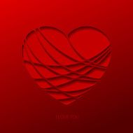 Creative paper heart N5