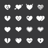 Heart Icons - White Series
