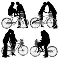 Couple on bicycle N4