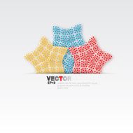 vector of color star pattern background