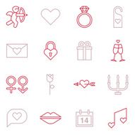 Valentines Icons - Line Color Series N2