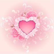heart with roses N4