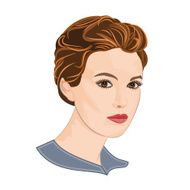 Girl with short hair elegance portraits N2