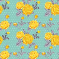 Seamless Floral Shabby Chic Background N3