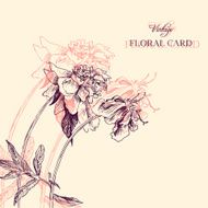 Vintage floral composition N6