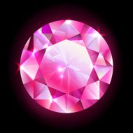 red round diamond