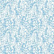 Vector Blue Floral Shadows Seamless Pattern