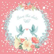 Round floral frame N8