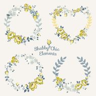 Flower Banners and Tags - for your design scrapbook N12