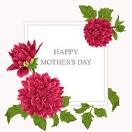 Mother&#039;s Day card with flowers