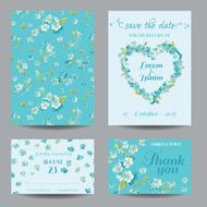 Invitation or Greeting Card Set - for Wedding Baby Shower N9