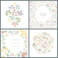 Perfect collection of 4 floral spring cards
