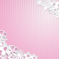 Background with paper flowers N10