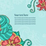 Card flower vintage