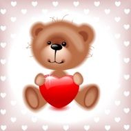 Teddy Bear With Heart N9