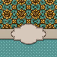 Vintage vector flower frame N139