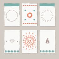 set of ethnic cards