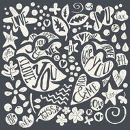 Set of elements and labels for a card N2