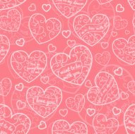 Seamless pattern of hearts N65