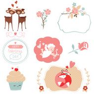 Vector set for Valentines Day