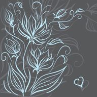 Decorative floral background N22