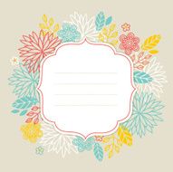 floral frame N212