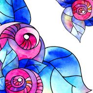 Watercolor roses N12