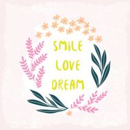Smile Love Dream inspiration background N2
