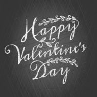 Valentine&#039;s Day Chalkboard Card