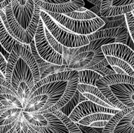 seamless pattern of black and white lace