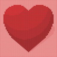 Knitted Heart Design