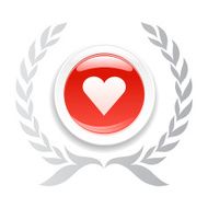 Love wins valentine wreath illustration