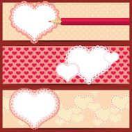 Valentine&#039;s Day Banners N15