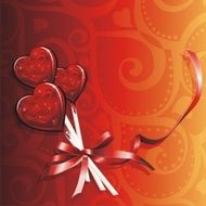 Holiday background Lollipops for Valentine&#039;s Day