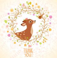 Deer and Bird