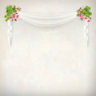 Vector Floral Vintage Wedding Background