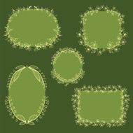 Collection of floral frames N2
