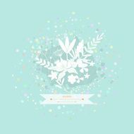 Beautiful romantic card Hand drawn vector illustration N14